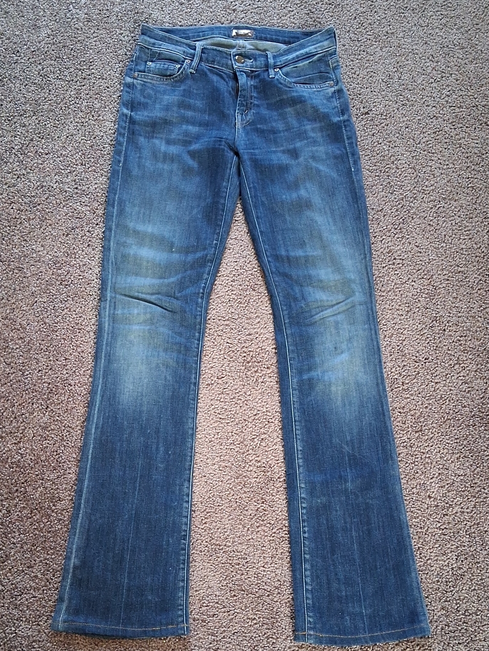 MOTHER The Outsider Deja Vu Women's Blue Flare Jeans